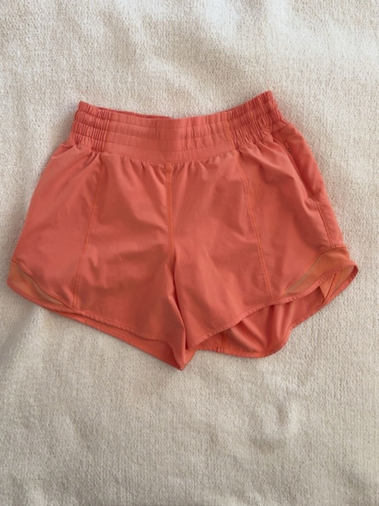 lululemon athletica Pants - lululemon athletica Coral Pink Athletic Shorts with Elastic Waistband